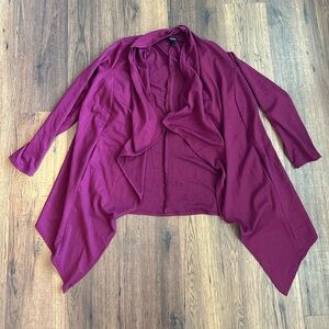 EUC Torrid Purple Ponte Open Cardigan Size 1, 1x, 14/16
